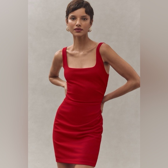 Like New - Anthropologie BHLDN Aubree Stretch Crepe Mini Dress - Size S - Picture 4 of 7